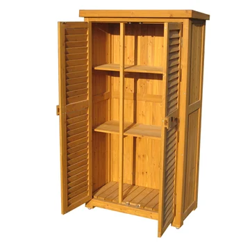 Garden Wooden Storage Cabinet Outdoor Tools Shed Os003 Buy