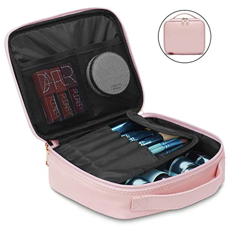 

Private Label Rose Gold Travel Cosmetics Makeup Case