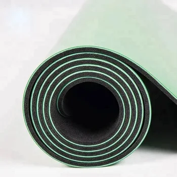 

High Quality Wholesale Custom Cheap pu+natural rubber yoga mat pu mats manufacturer, Purple green blue pink dark grey