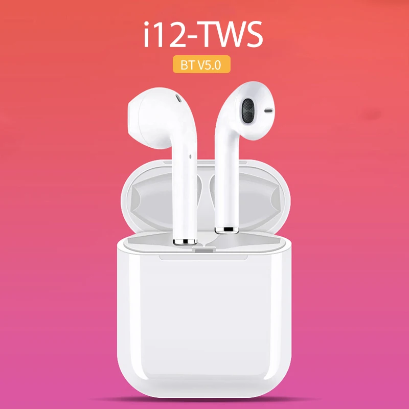 

Mini BT 5.0 True Wireless Earbuds headphone Original Touch i12 TWS earphone