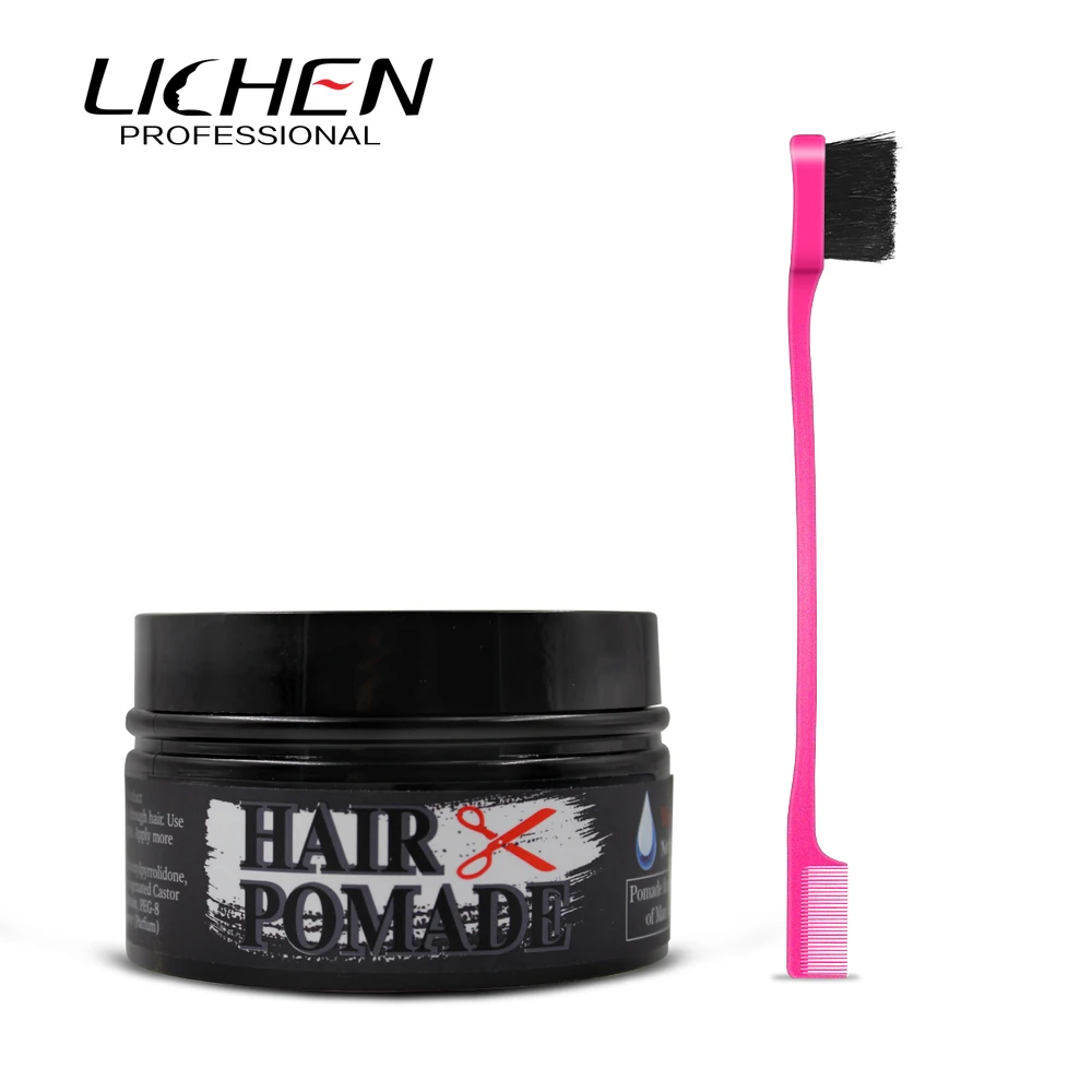 

Professional beauty hair products edge control styling firm hold pomade long-lasting wax for men and women, Transparent