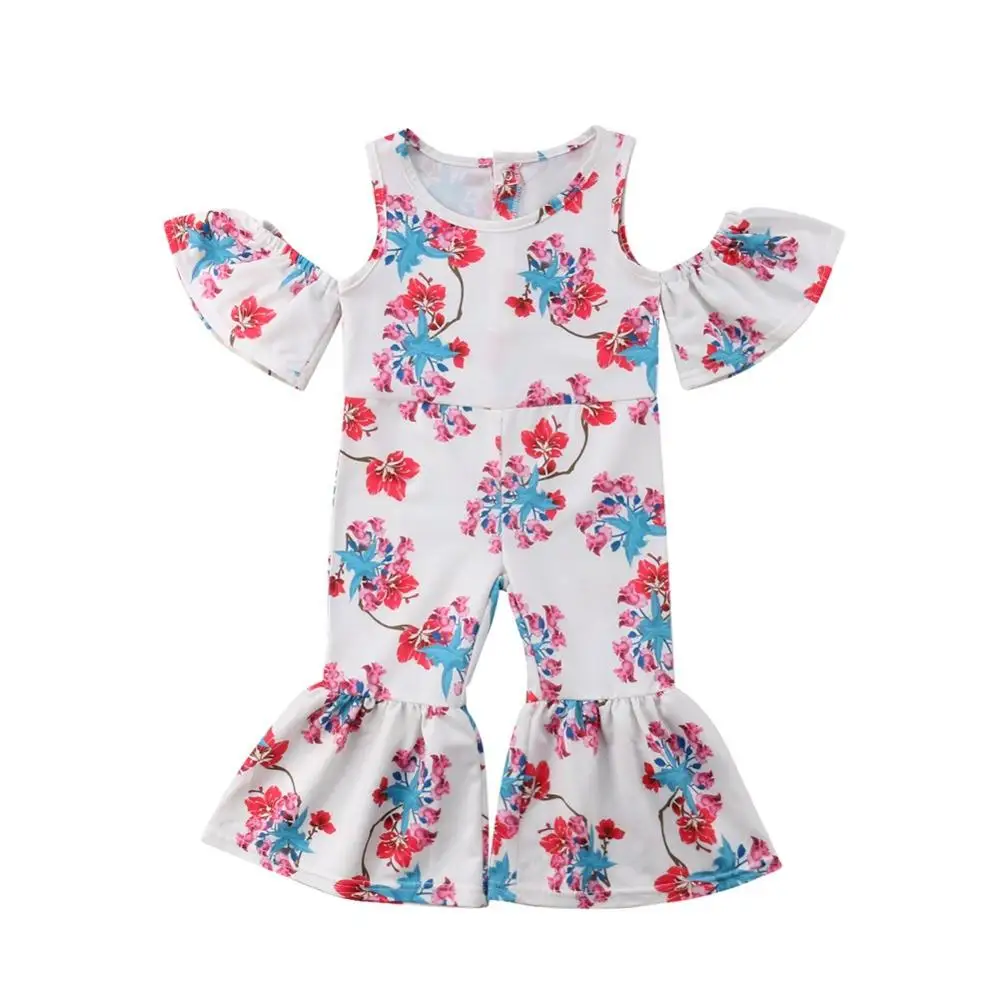 

Newborn Baby Girls Kid Rompers Summer Baby Girls flower print Rompers Clothing