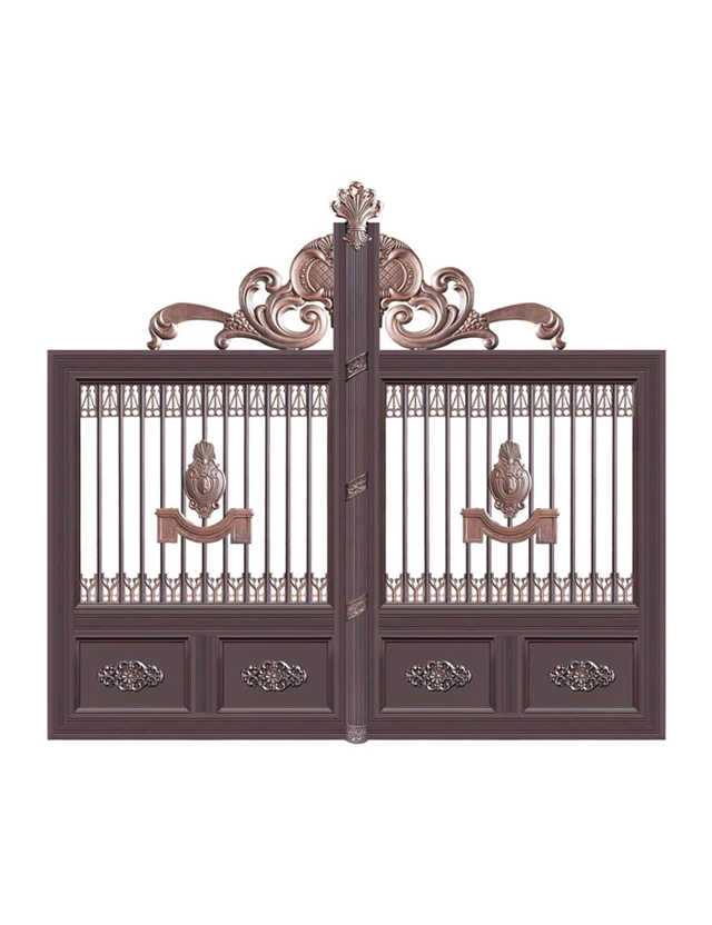 Nigeria Style Laser Cut Metal Main Gate Grill Colour Garden Driveway Factory Steel Safety Fence