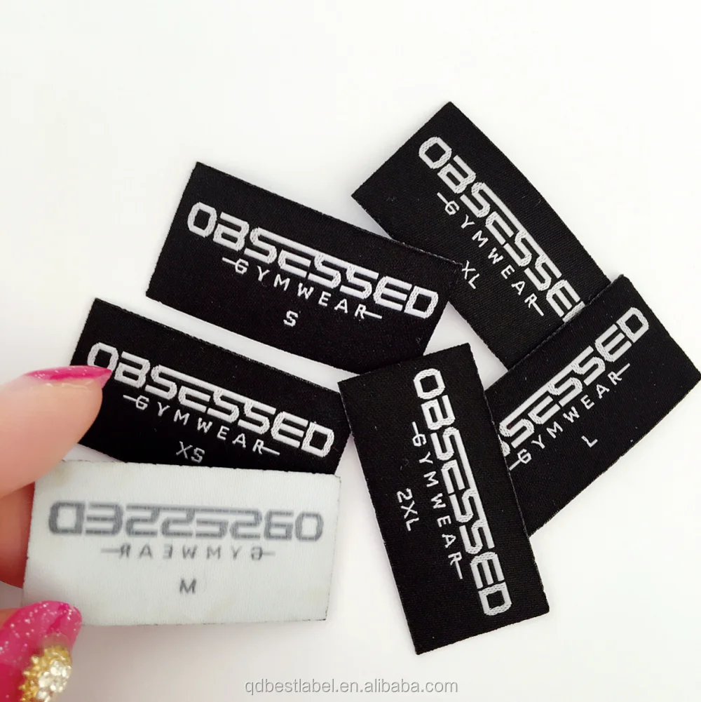  Factory Price Custom Logo Woven Label With Glue