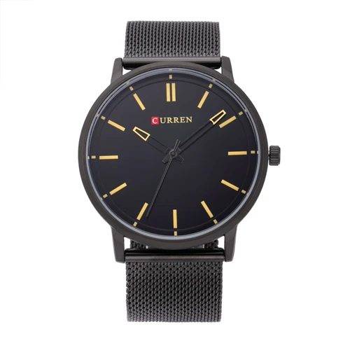 

CURREN 8233 Men Quartz Wristwatch High Quality Casual Business Mesh Band Sports Stainless Steel Male Watch, 10 colors to choose