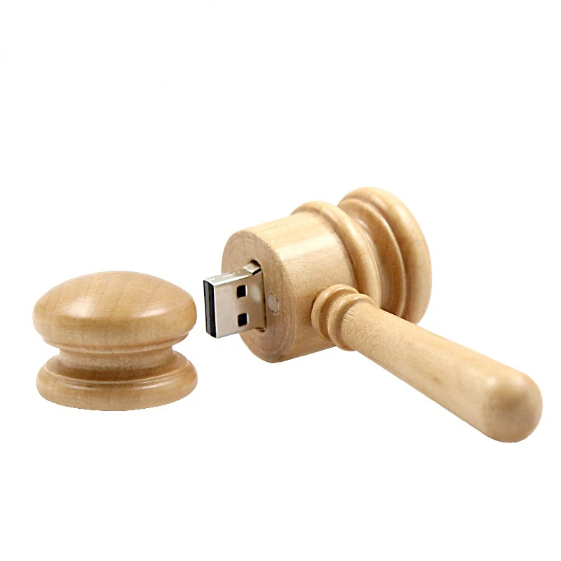 

Creative Wooden USB Flash Drive Gavel Hammer Pen Drive 2.0 3.0 1GB 2GB 4GB 8GB 16GB 32GB 64GB Gift USB Memory Stick