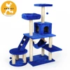 Popular high and big cat tree beige color with rest boxes