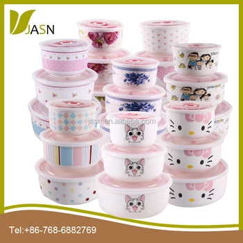 3pcs Microwave Safe Stoneware Food Fresh Seal Bowl With Lids Soup Lid Ceramic Bowls Product 3pcs Microwave Safe Stoneware Food Fresh Seal Bowl With Lids Soup Lid Ceramic Bowls Product