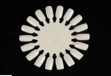 New 2015 2 5 10P Nail Art Tips Make Up Practice Round Wheel Polish Display Natural