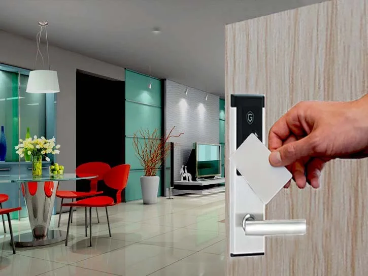 
Goodum Electronic Rfid M1 Card Mechanical Key Smart Hotel Door Lock A3100 