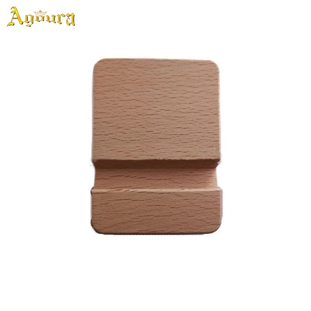 

Solid wood double slot mobile phone holder in stock