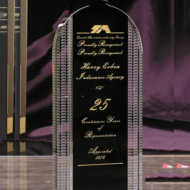 product sandblasted crystal trophy award crystal trophy crystal blank for ceremony gifts-21