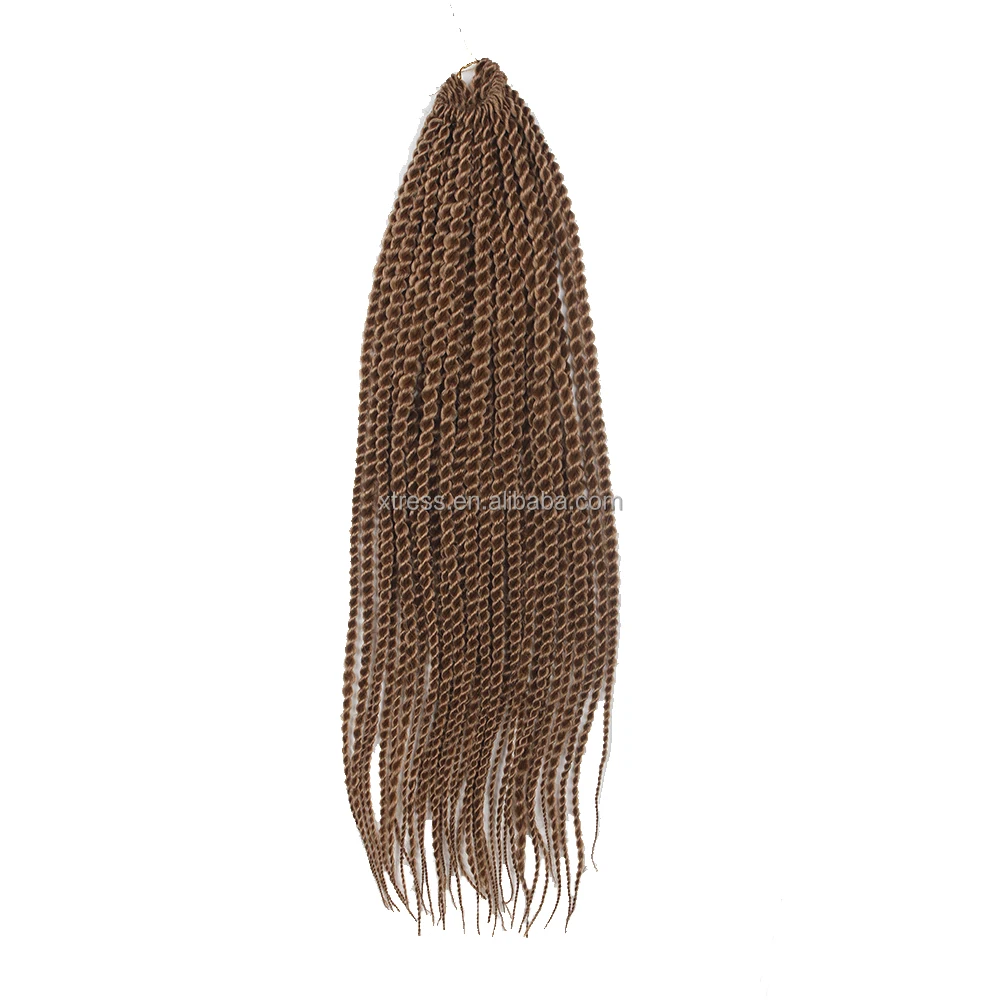 

20inch 104g ombre color base color have pre-twis loop heat resistant synthetic senegalese crochet braid hair extension