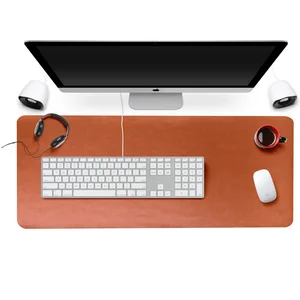 Image of Custom Office Writing Desk Computer Keyboard Leather Mat