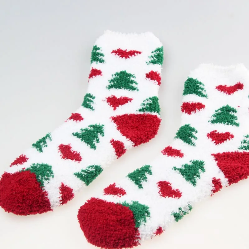 Cozy Christmas Socks Cold Feet Soft Christmas Stockings Fuzzy Slipper ...