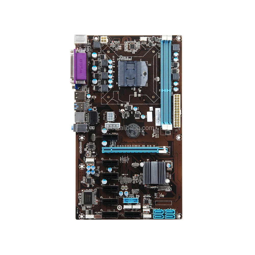 

hm76 express chipset motherboard support 8*PCIE GPU mining gtx1080ti video card mining rig
