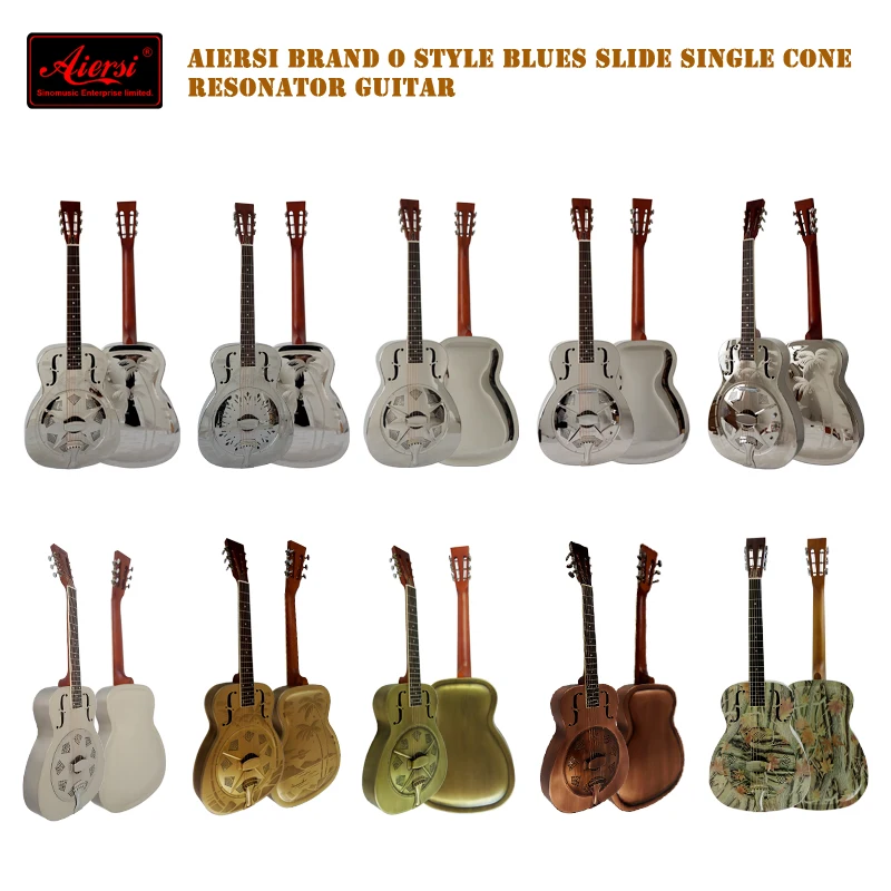 Aiersi Brand Metal Bell Brass Body Bluegrass Electric Tricone Acoustic