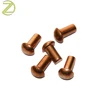 CNC machining precision brass blind rivets solid brass rivets brass lathe rivets