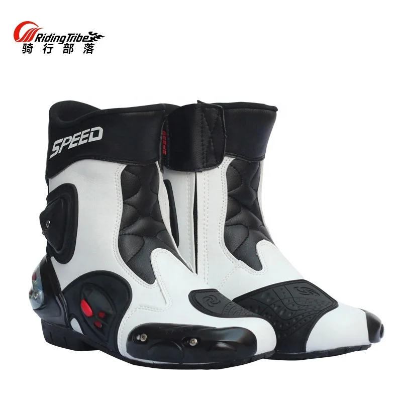 

Riding Tribe Men's Motorcycle Boots Waterproof Speed Motorbike Shoes Motocross Tall Boot Dirt bike Sport Touring Boots Shoes