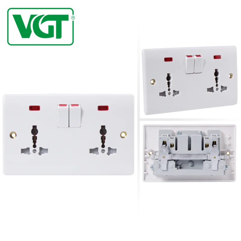 Universal Socket And Electrical Accessories 13a 3pin Plug Socket 2