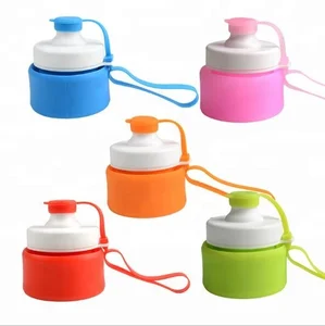 Designed for Travel & Outdoors BPA Free Silicone Foldable Water Bottle