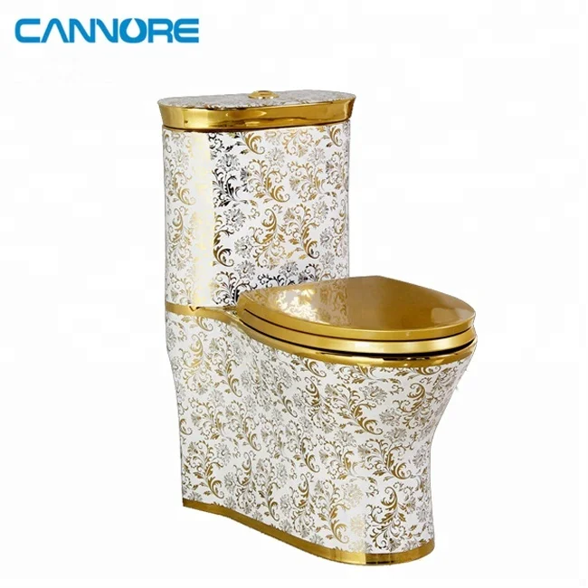 continentale tyrant gold plating gouden kleur super spoelen een stuk wc