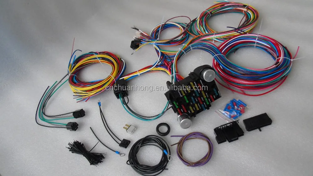 Cnch Performance 10106 22 Circuit Wiring Harness For 1975 U0026 Later Cj Jeeps