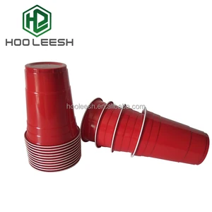Image of 16OZ Disposable Plastic Solo Cup Party Red Beer Pong Cups