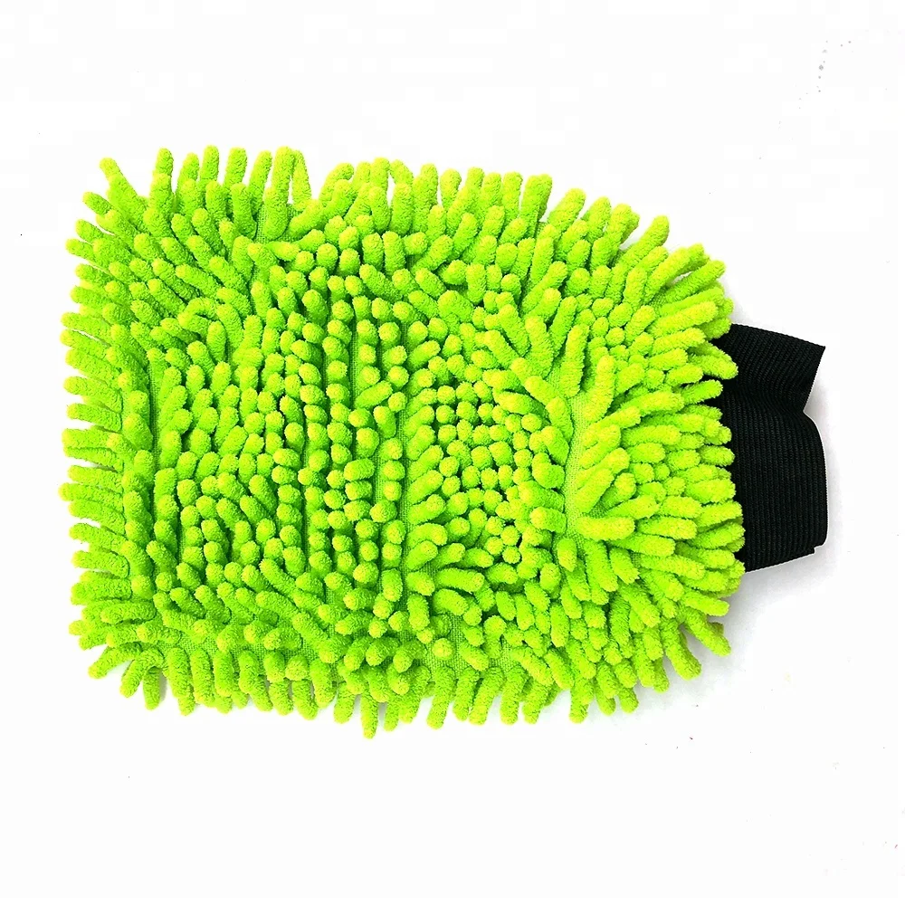 Soft Car Washing Cleaning Dusting Microfiber Chenille Mitt Glove US SELLER