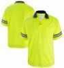 New model shirts 100% polyester high quality hi vis reflective man polo t shirt