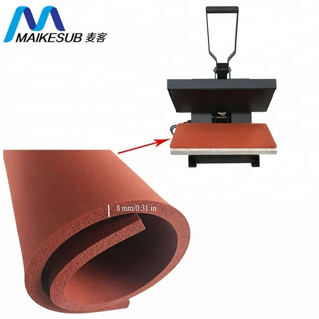 Maikesub Silicone Pad Of Heat Press Machine Sublimation Roller Silicon