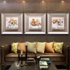 Abstract Metal Wall Art with 3D Effect Lotus Flower Home Decoration
