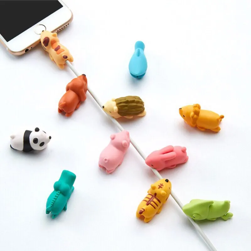 

Free Shipping Mini Cute Animal Cable Bites Cell Phone cable Protecter