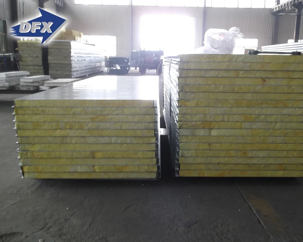 Colored steel polyurethane rock wool composite board