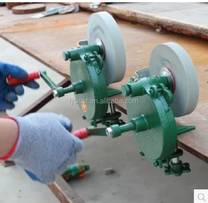 Heavy Duty Bigger Size And Weight 6" Manual Bench Grinder With Grinding Wheel Stone Buy Heavy