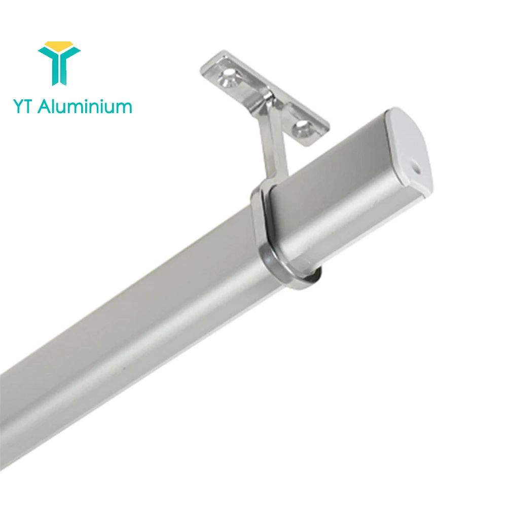 Customized Extruded Aluminum Oval Tube for Aluminium Wardrobe Tube Profile