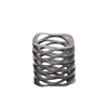Design of Flat wire compression valve multiwave spring Carbon / Stainless Steel Material