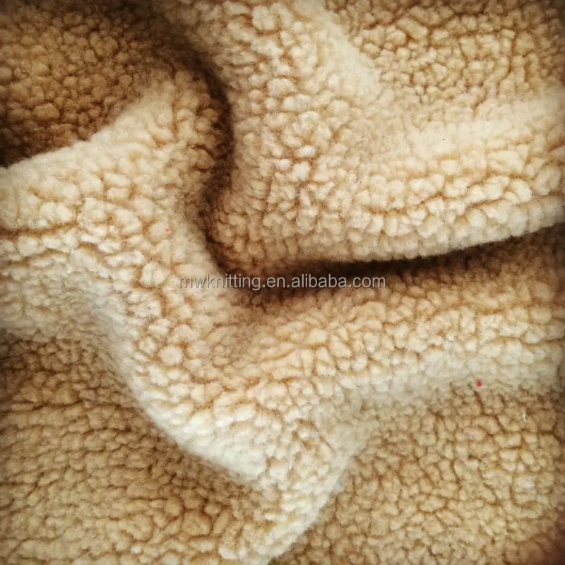 Waterproof Sherpa Fleece Fabric,Wholesale 100 Polyester Sherpa Fabric