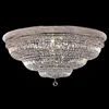 Dia 120cm round flush mount led hotel crystal ceiling light