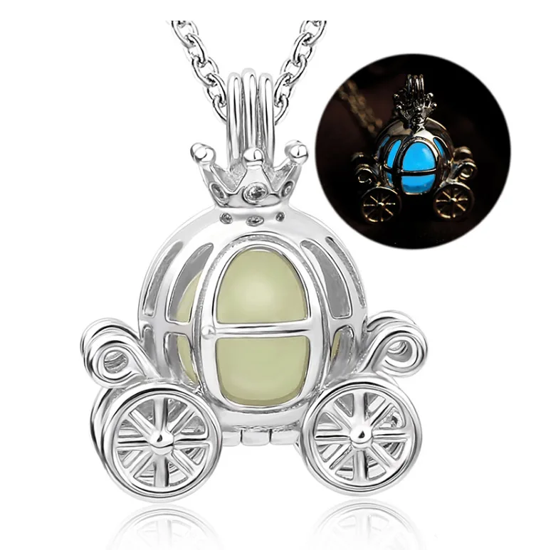 

Moonstone 925 Sterling Silver Glow In The Dark Necklace, Picture