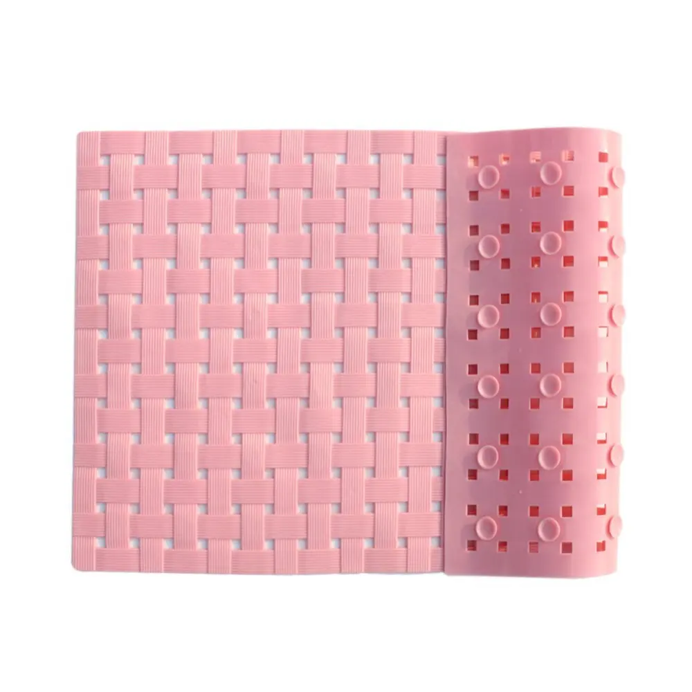 Anti Slip Machine Washable PVC Bath Mat Bath Tub Mat Shower Mat with Strong Suction Cups