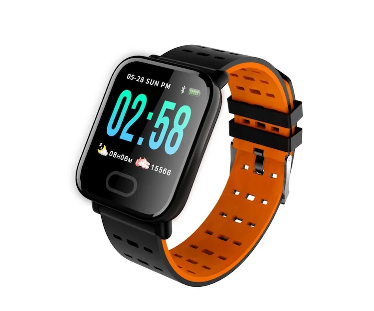 

New arrival OLED color touch screen A6 smart bracelet waterproof IP67 sport watch fitness tracker blood pressure, N/a