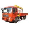 Lorri 6.3 ton lift hydraulic telescopic boom arm mount specifications dongfeng cargo truck mounted crane for sale