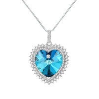 

40168 xuping heart love lady necklace bijoux crystals from Swarovski