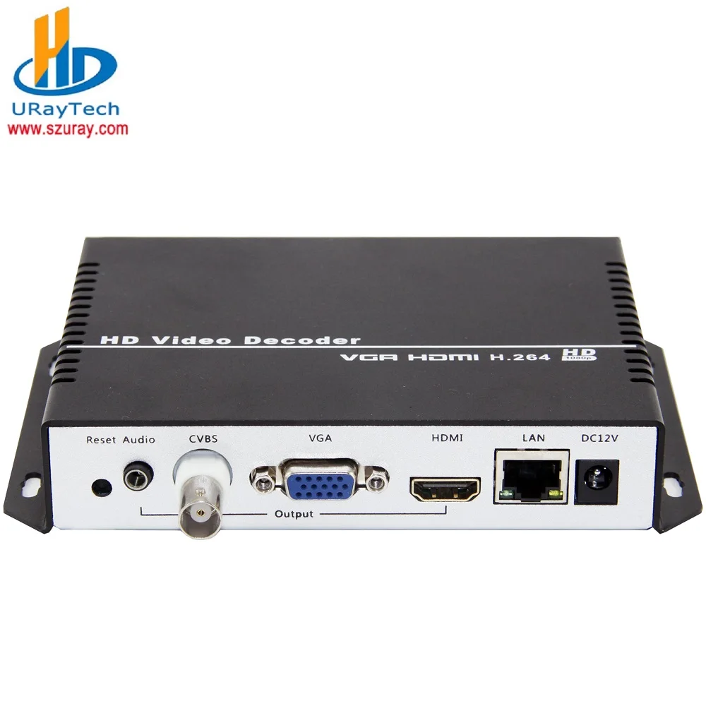 

URayTech HD HDMI VGA CVBS Video Streaming Decoder RTSP RTMP HLS To SDI IP Camera Decoder H.265 H.264