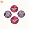 Customized aluminum round cd stripe logo metal nameplates