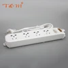 Best price 4 way extension cord plug 13a double pole switch socket