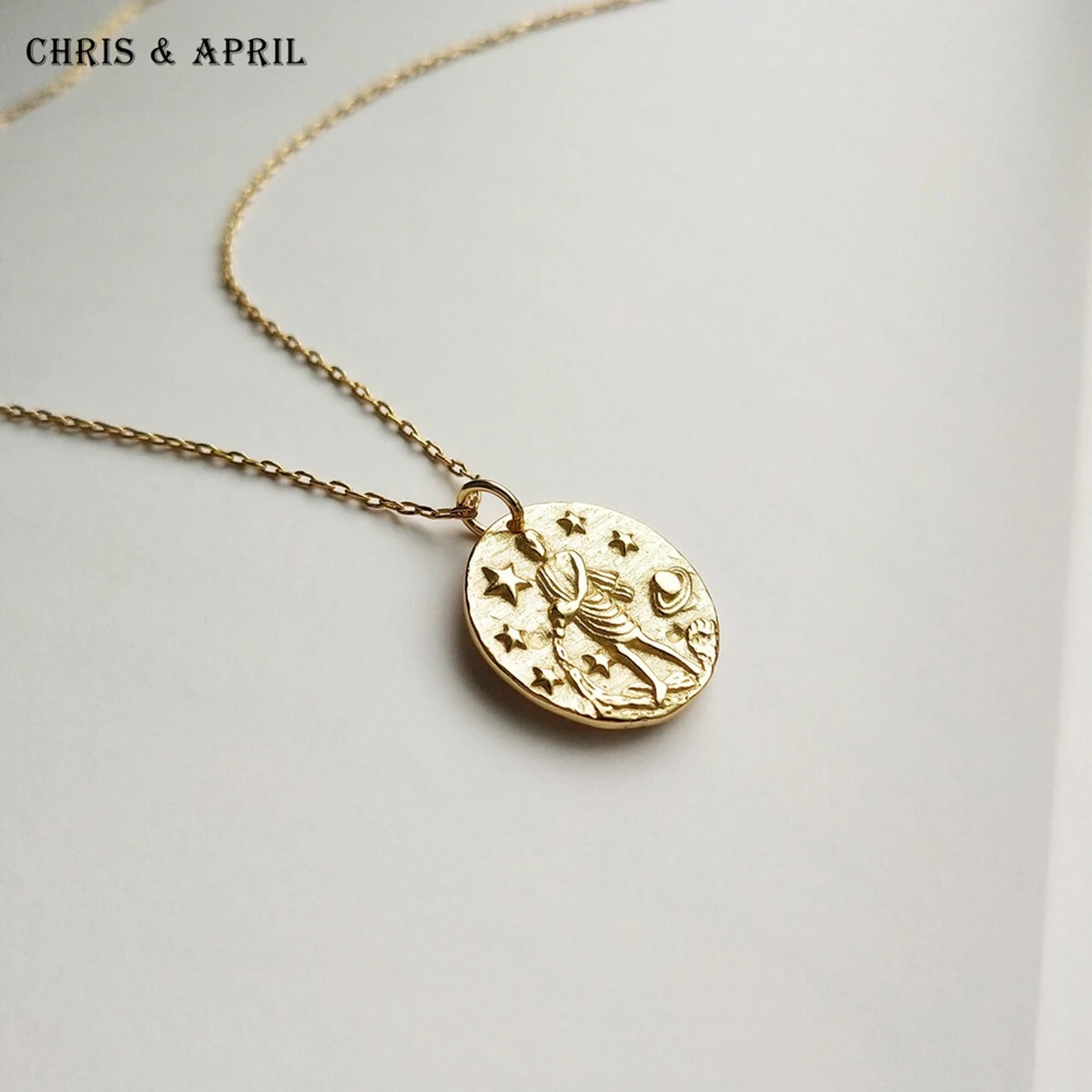 

Unique Design 925 Silver Pendant Plated Star Gold Necklace