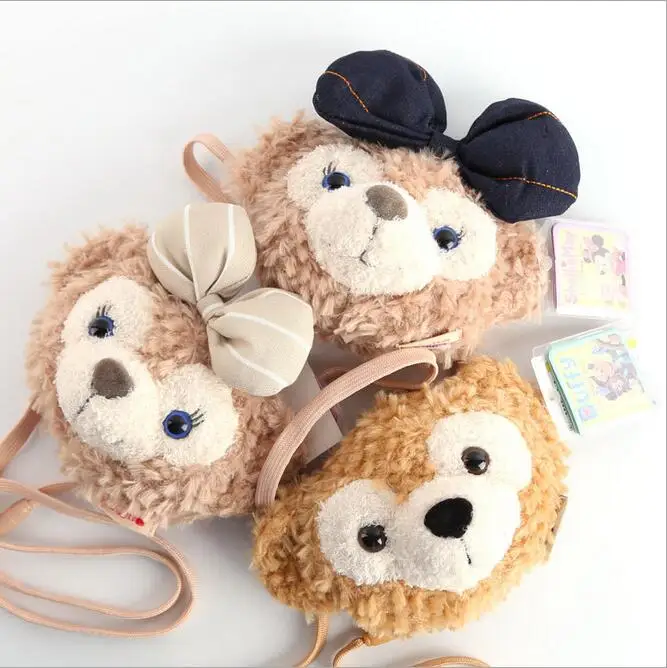 2016 Free shipping Duffy Bear Girl cartoon girl purse card package Small bag small backpack Shoulder