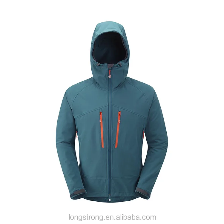 

Men outdoor breathable hooded jacket softshell garment RYH094